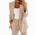 Lapel Slim-fit Cardigan Graceful Suit Jacket